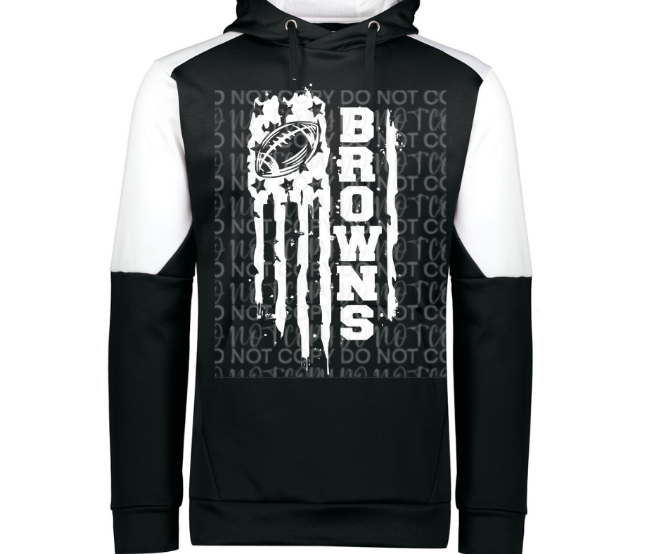 Ogemaw Browns 2025 Flag Specialty Name Brand Hoodie Options