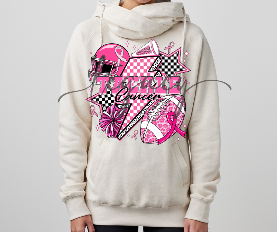 Pink Out Football & Cheer Cowl Neck Top Options Falcon Pink Out Football Ogemaw Browns 2025