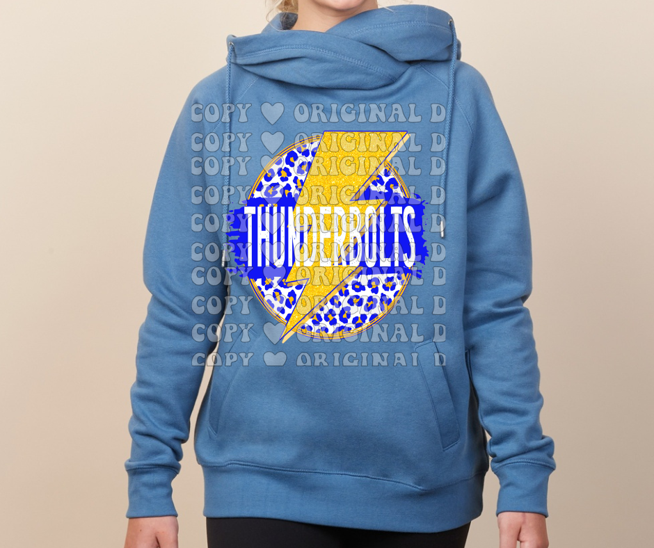 Thunderbolts Circle Lightning Leo Cowl Neck Top Options Mio Thunderbolts 2025