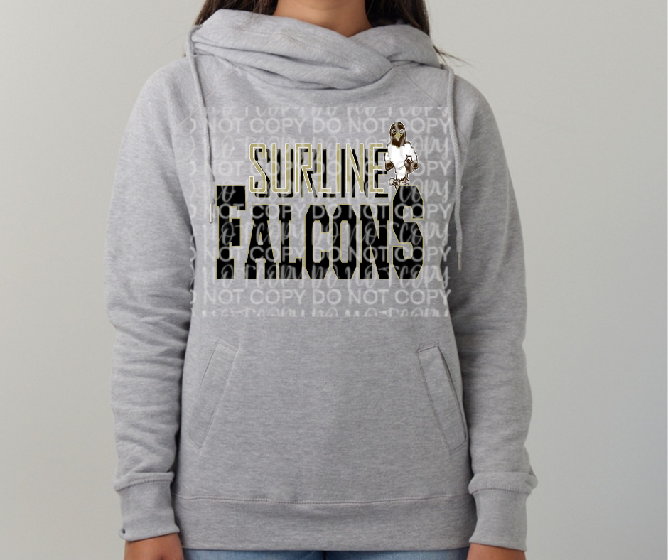 Ogemaw Falcons 2025 Surline Falcons Cowl Neck Top Options