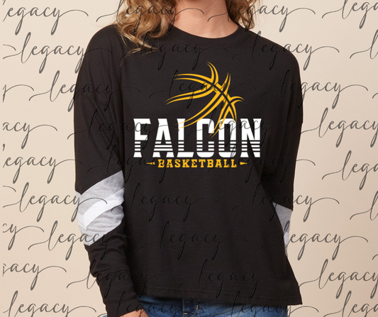 Falcon Basketball Varsity Sleeve Women's Boxy Top Falcon Basketball 2025