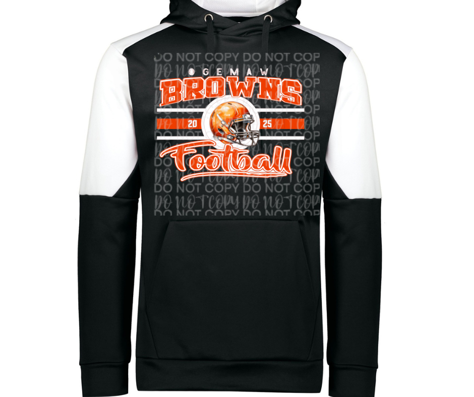 Ogemaw Browns 2025 Browns Vintage Specialty Name Brand Hoodie Options