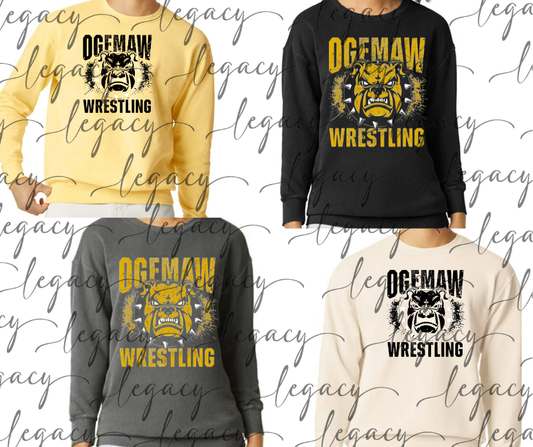 Fierce Bully Ogemaw Wrestling Comfort Color Top Options Bulldogs 2025