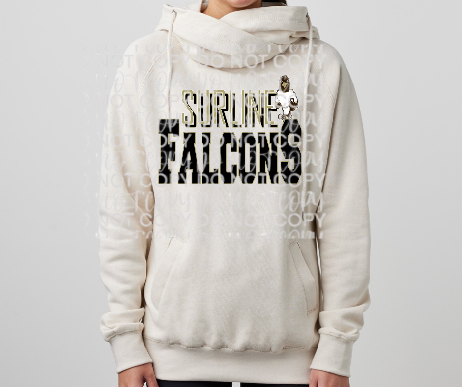 Ogemaw Falcons 2025 Surline Falcons Cowl Neck Top Options