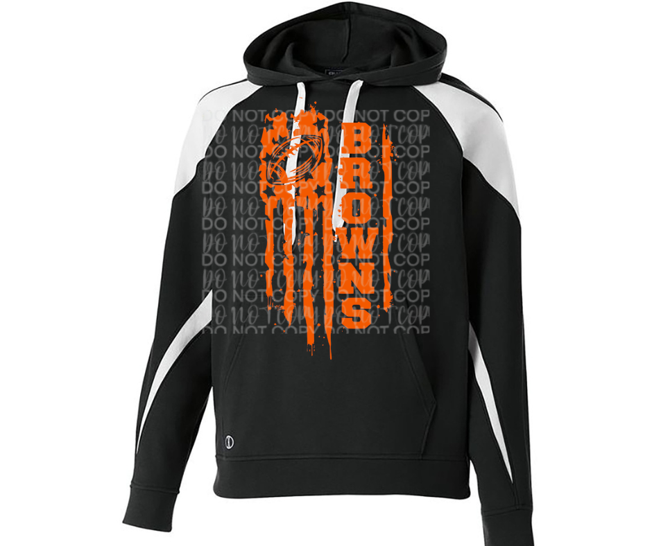 Ogemaw Browns 2025 Flag Specialty Name Brand Hoodie Options