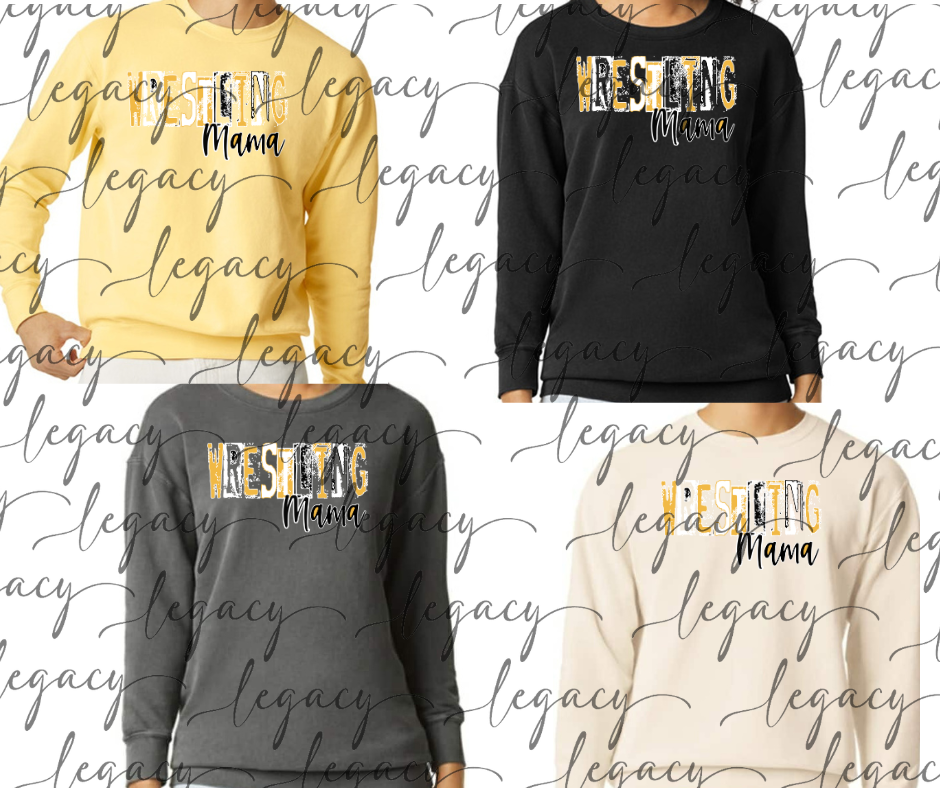 Wrestling Mama Wrestling 2025 Comfort Color Top Options Bulldogs 2025 OHHS Wrestling Falcon Wrestling 2025