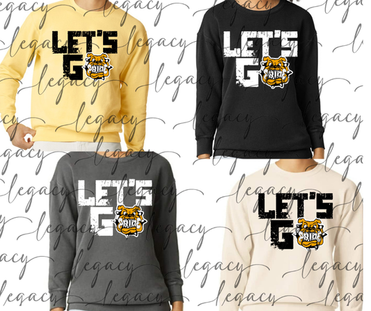 Let's Go Bulldog Pride Comfort Color Top Options Bulldogs 2025