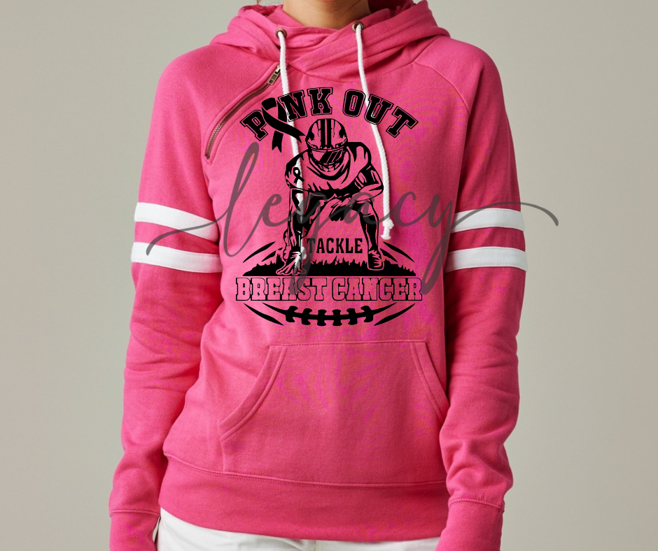 Football Player Pink Out Double Hood Top Options Falcon Pink Out Football Ogemaw Browns 2025