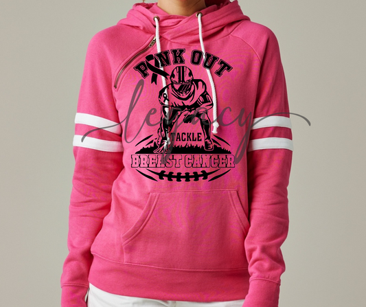 Football Player Pink Out Double Hood Top Options Falcon Pink Out Football Ogemaw Browns 2025