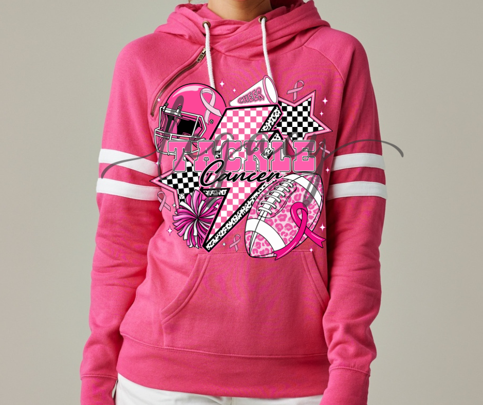 Football & Cheer Pink Out Double Hood Top Options Falcon Pink Out Football Ogemaw Browns 2025