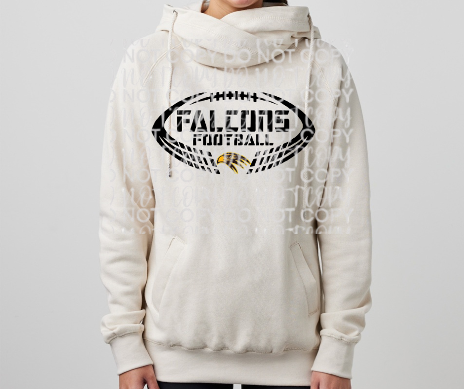 Ogemaw Falcons Falcon Football Cowl Neck Top Options
