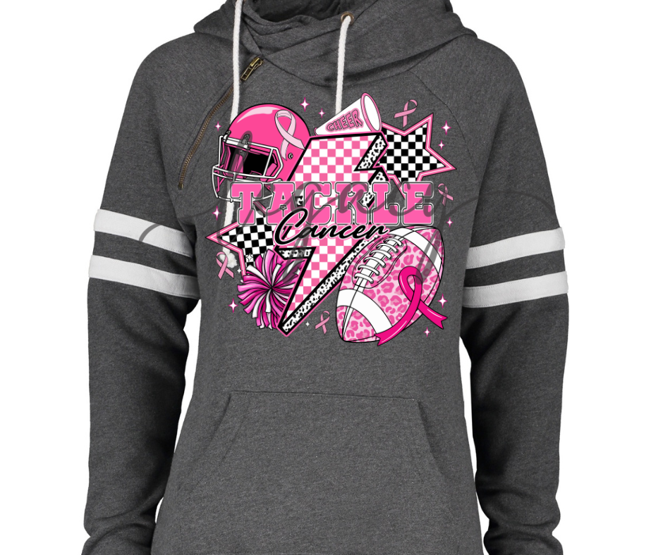 Football & Cheer Pink Out Double Hood Top Options Falcon Pink Out Football Ogemaw Browns 2025