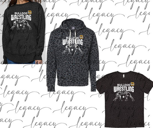 Bulldog Wrestling Wrestlers Black Leopard Women's Top Options Bulldogs 2025