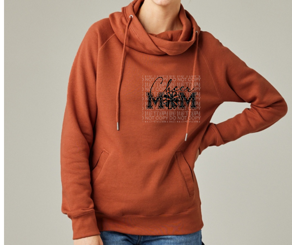 Cheer Mom Cowl Neck Top Options Falcon Football Ogemaw Browns 2025