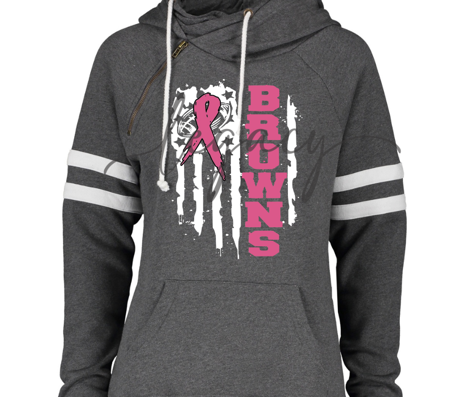 Football Flag Pink Out Double Hood Top Options Falcon Pink Out Football Ogemaw Browns 2025