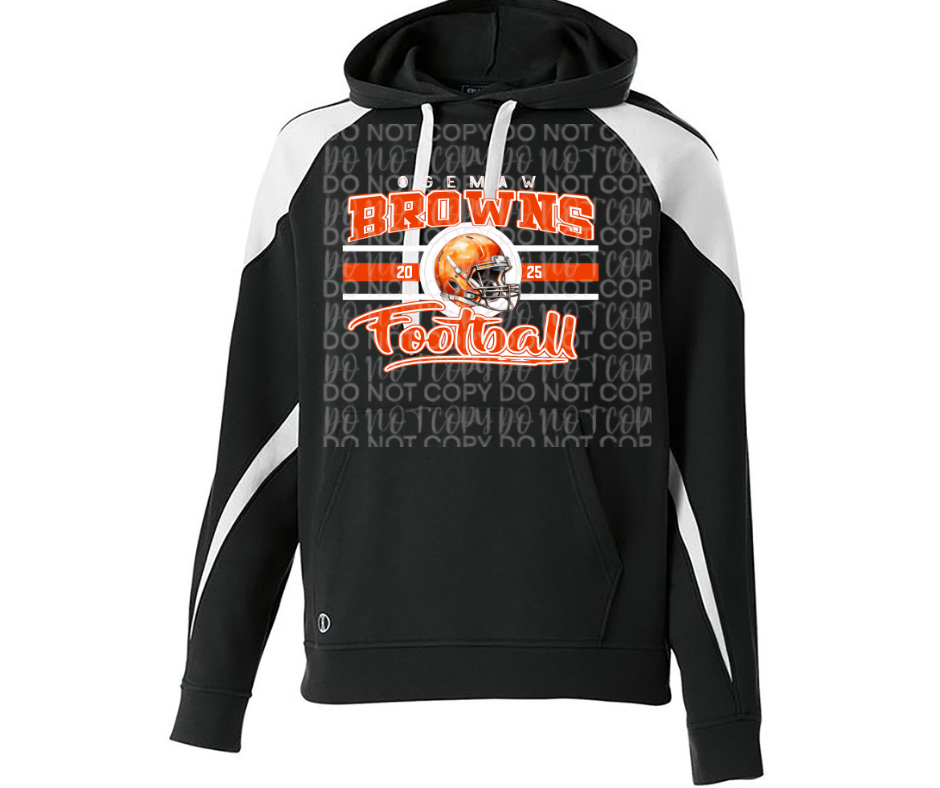 Ogemaw Browns 2025 Browns Vintage Specialty Name Brand Hoodie Options