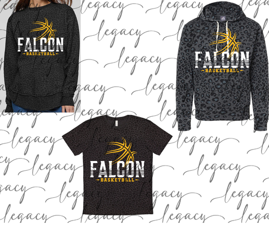 Falcon Basketball Black Leopard Women's Top Options Falcon Basketball 2025