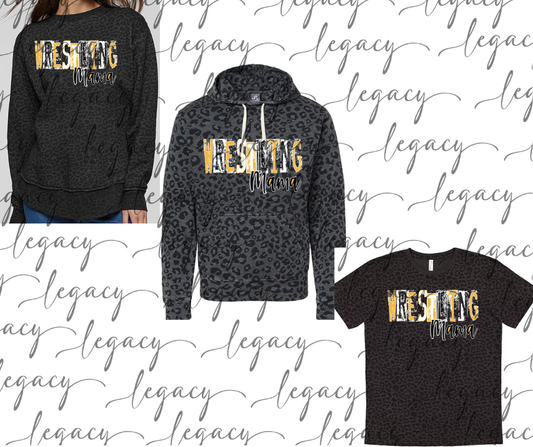 Wrestling mama Wrestling 2025 Black Leopard Women's Top Options