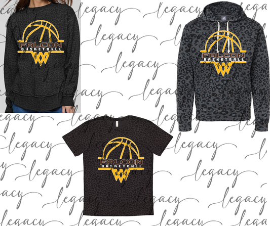 Falcon Basketball Net Black Leopard Women's Top Options Falcon Basketball 2025