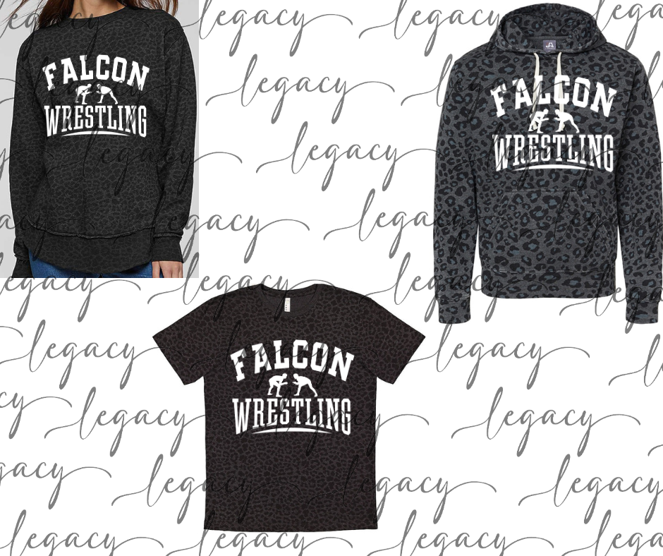 Falcon Wrestling Black Leopard Women's Top Options Falcon Wrestling 2025