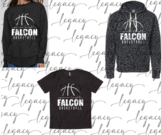Ogemaw Heights Falcon Basketball Black Leopard Women's Top Options Falcon Basketball 2025