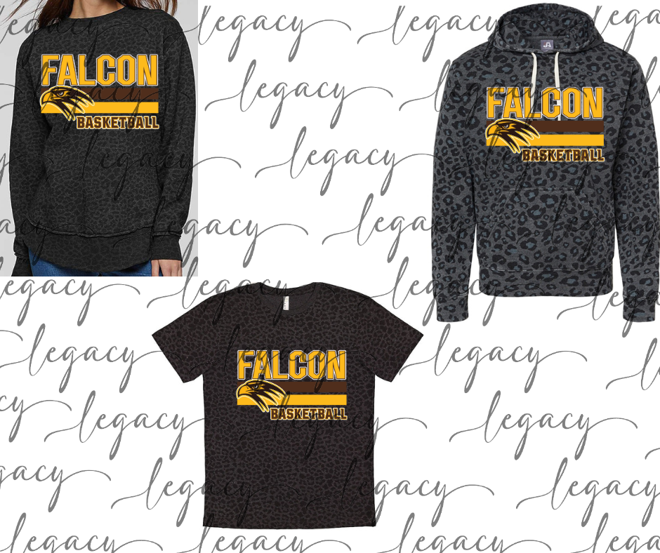 Falcon Basketball Stripes Black Leopard Women's Top Options Falcon Basketball 2025