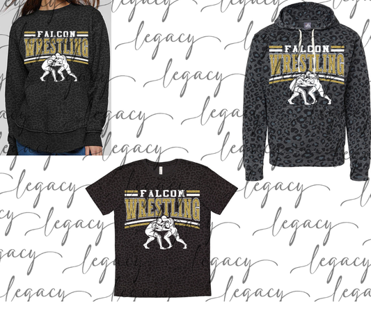 Falcon Wrestling Wrestlers Black Leopard Women's Top Options Falcon Wrestling 2025