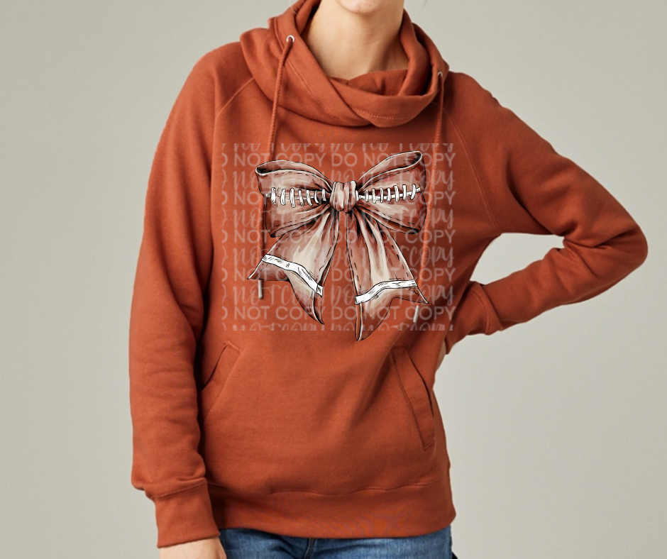 Football Bow Cowl Neck Top Options Falcon Football Ogemaw Browns 2025