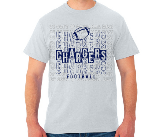 Chargers Funky Stack Cotton/Poly Blend Top Options Mio Chargers 2025