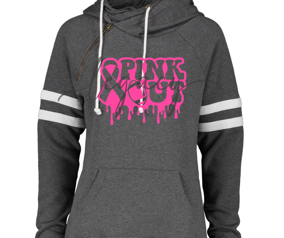 Drip Pink Out Double Hood Top Options Falcon Pink Out Football Ogemaw Browns 2025