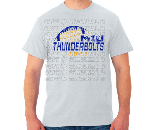 Thunderbolts Football detail Cotton/Poly Blend Top Options Mio Thunderbolts 2025