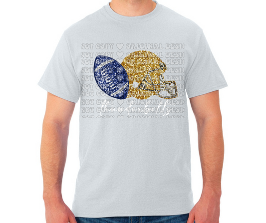 Thunderbolts Faux Glitter Helmet Football Cotton/Poly Blend Top Options Mio Thunderbolts 2025