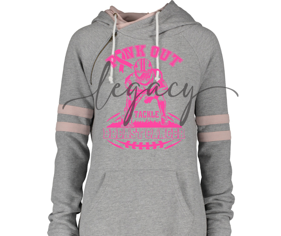 Football Player Pink Out Double Hood Top Options Falcon Pink Out Football Ogemaw Browns 2025