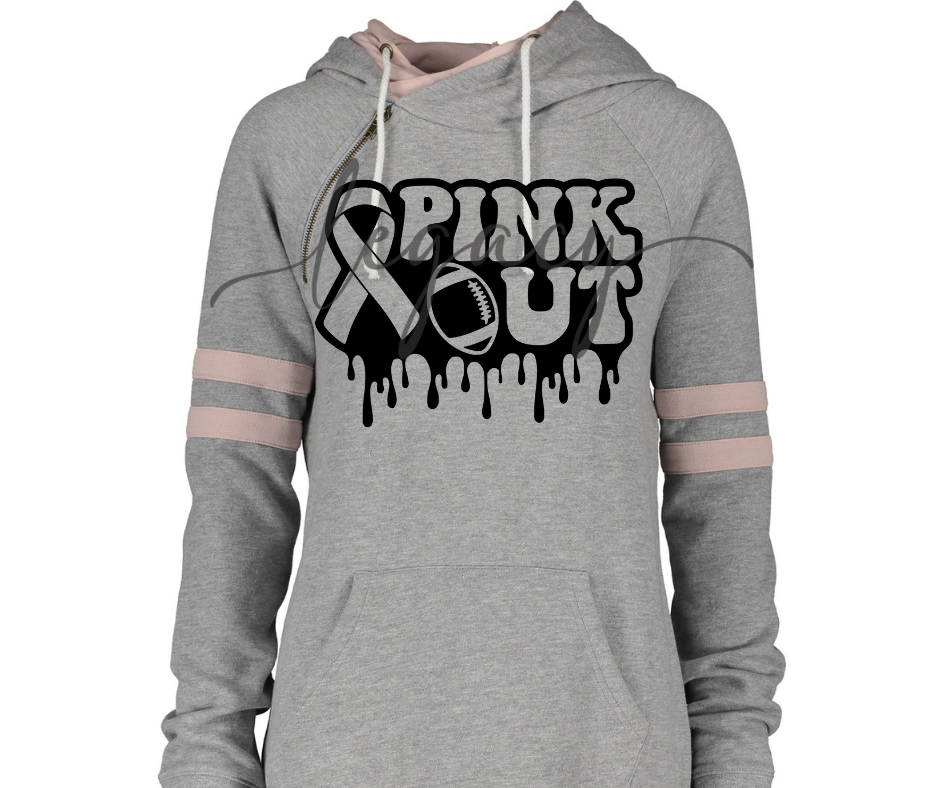 Drip Pink Out Double Hood Top Options Falcon Pink Out Football Ogemaw Browns 2025
