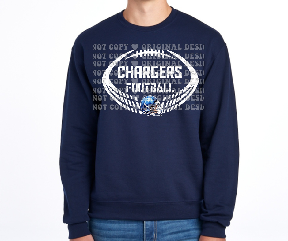 Chargers Football Cotton/Poly Blend Top Options Mio Chargers 2025