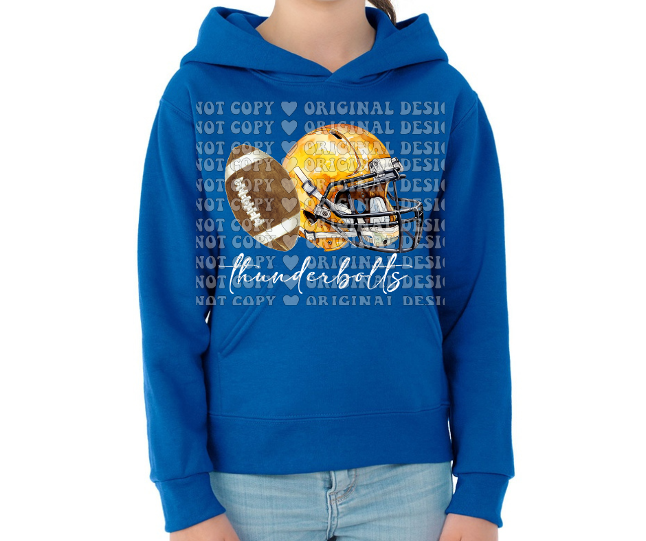 Thunderbolts Vintage Helmet Football Cotton/Poly Blend Top Options Mio Thunderbolts 2025