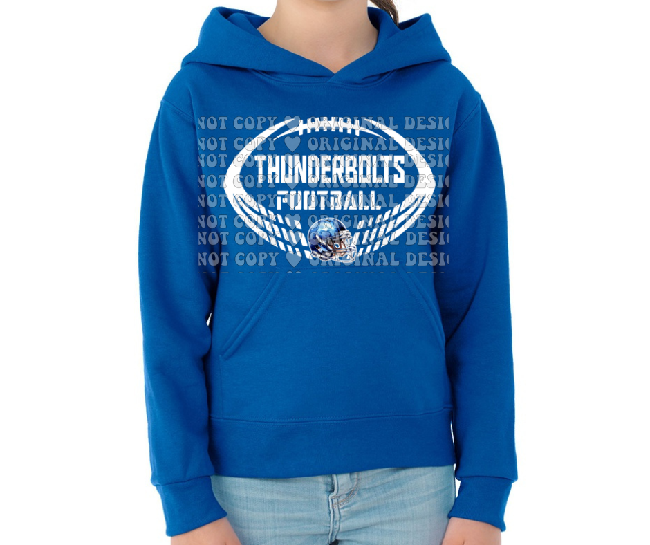 Thunderbolts Football Cotton/Poly Blend Top Options Mio Thunderbolts 2025