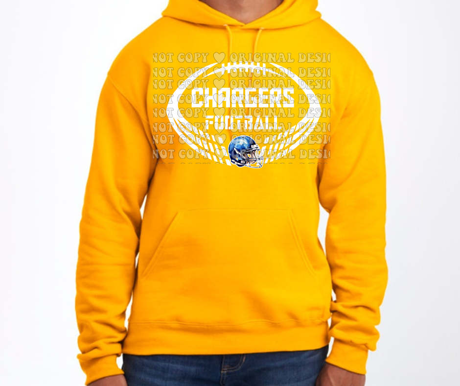 Chargers Football Cotton/Poly Blend Top Options Mio Chargers 2025