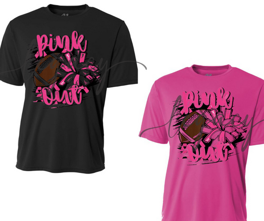 Football & Pom PINK OUT Football Performance Dri Fit Top Options Ogemaw Browns Falcon Football 2025
