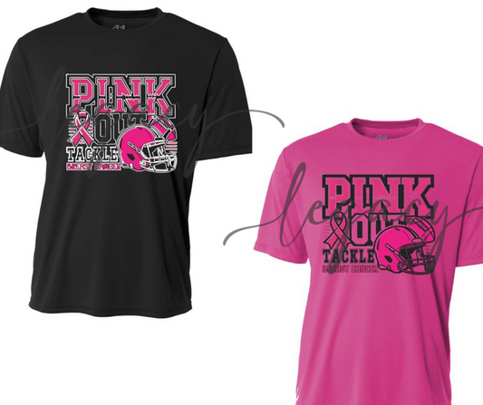 Football PINK OUT Football Performance Dri Fit Top Options Ogemaw Browns Falcon Football 2025