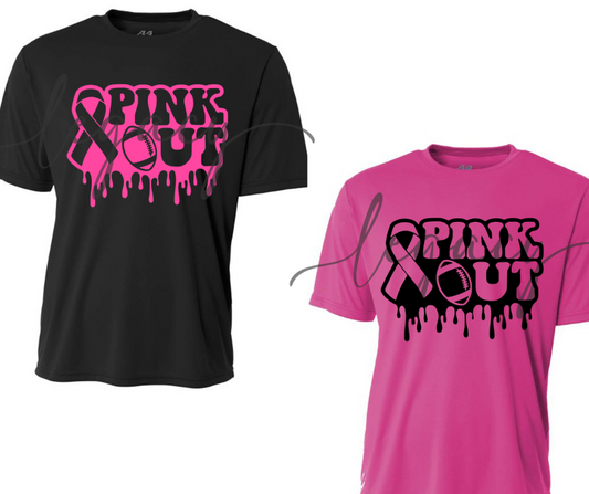 PINK OUT Football Drip Performance Dri Fit Top Options Ogemaw Browns Falcon Football 2025