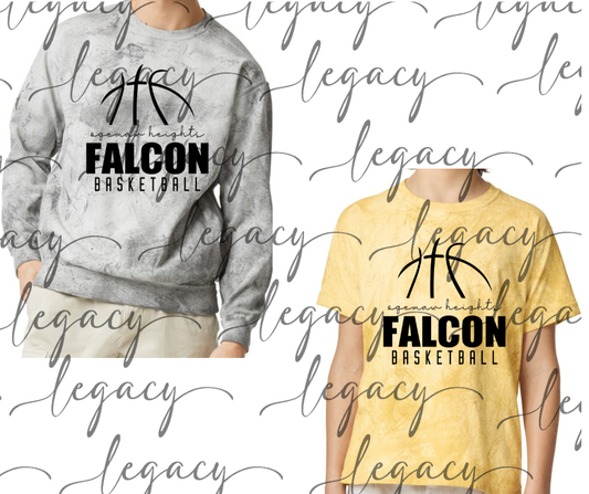 Ogemaw Heights Falcon Basketball Comfort Colors Smoke Top Options Falcon Basketball 2025