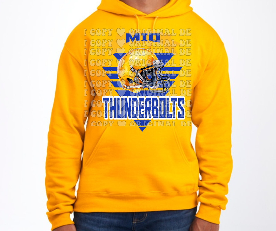 Thunderbolts Banner Cotton/Poly Blend Top Options Mio Thunderbolts 2025