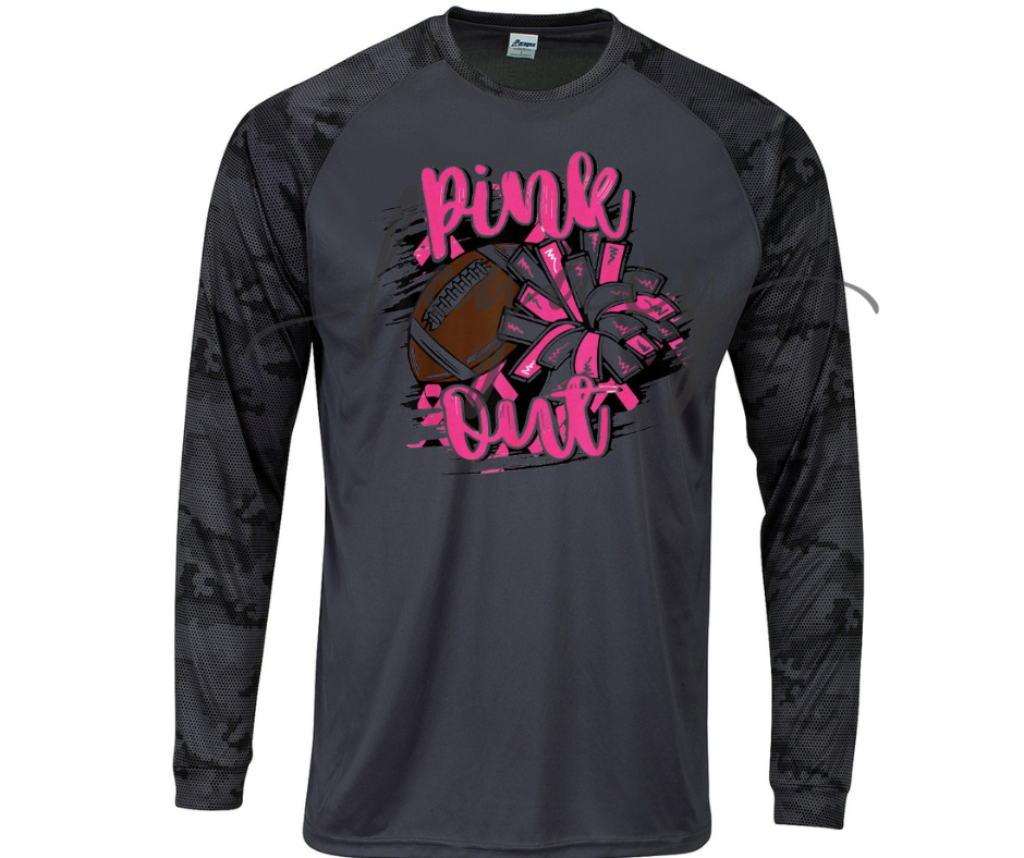 Football & Pom PINK OUT Football Performance Dri Fit Top Options Ogemaw Browns Falcon Football 2025