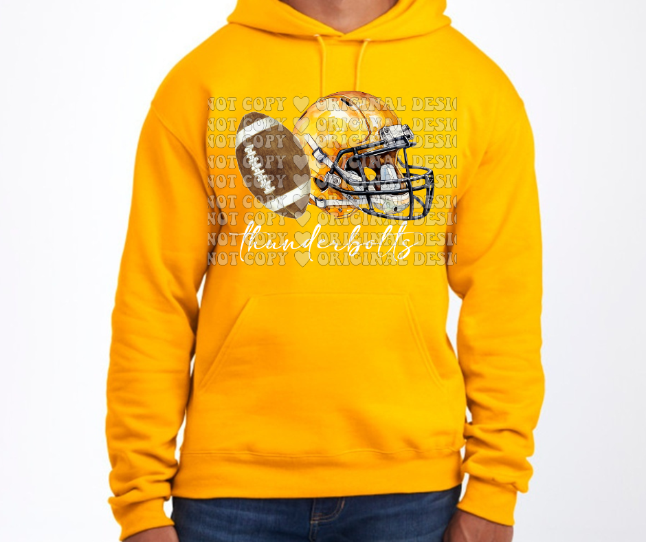 Thunderbolts Vintage Helmet Football Cotton/Poly Blend Top Options Mio Thunderbolts 2025