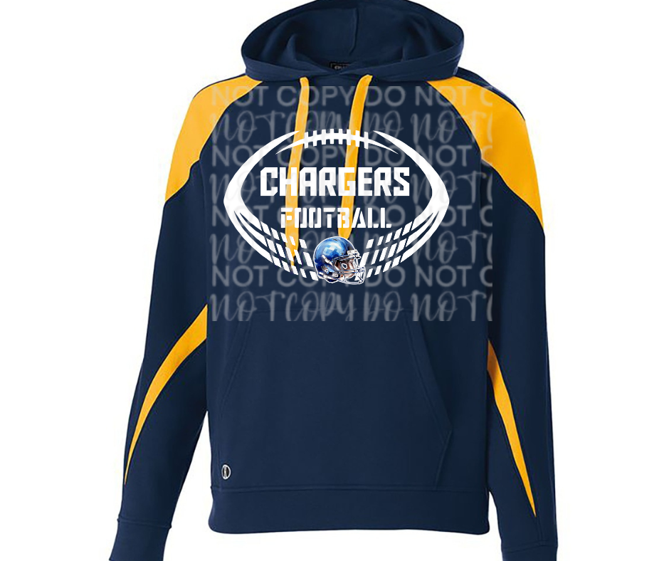 Mio Chargers 2025 Split Football Specialty Name Brand Hoodie Options