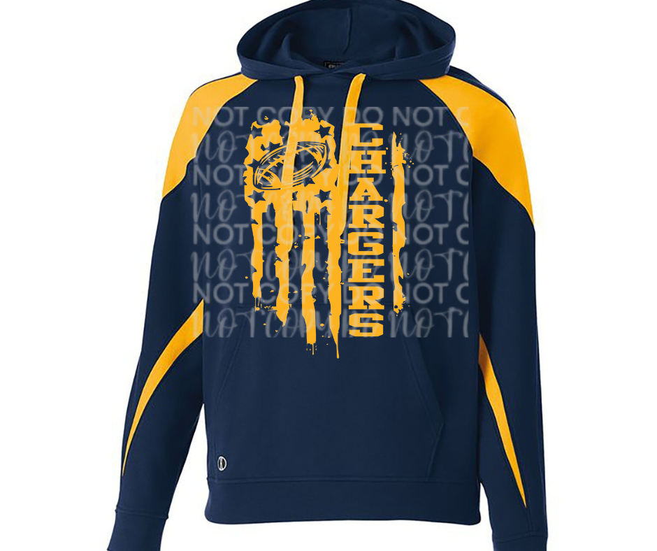 Mio Chargers 2025 Football flag Specialty Name Brand Hoodie Options
