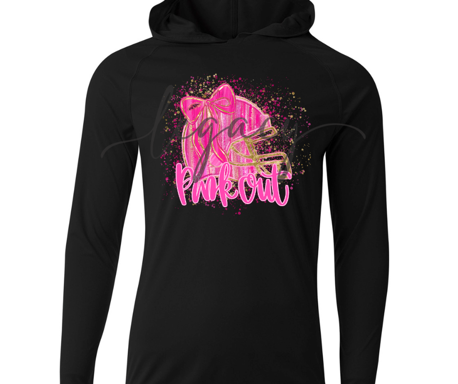 PINK OUT Football Helmet Performance Dri Fit Top Options Ogemaw Browns Falcon Football 2025