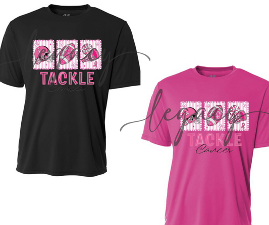 PINK OUT Football Tackle Cancer Performance Dri Fit Top Options Ogemaw Browns Falcon Football 2025