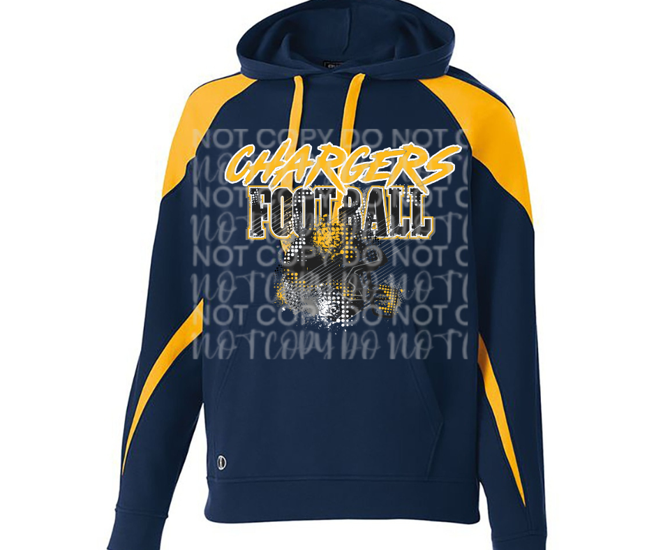 Mio Chargers 2025 Grunge Football Specialty Name Brand Hoodie Options